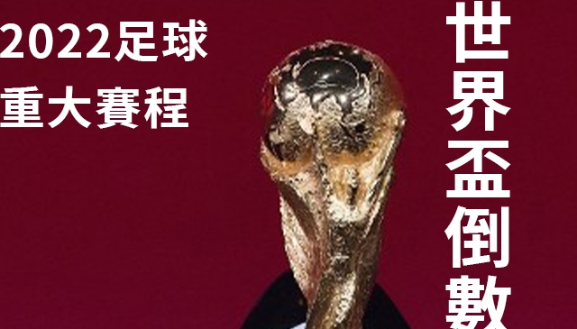 世界盃將近│2022世界足球重大賽程整理