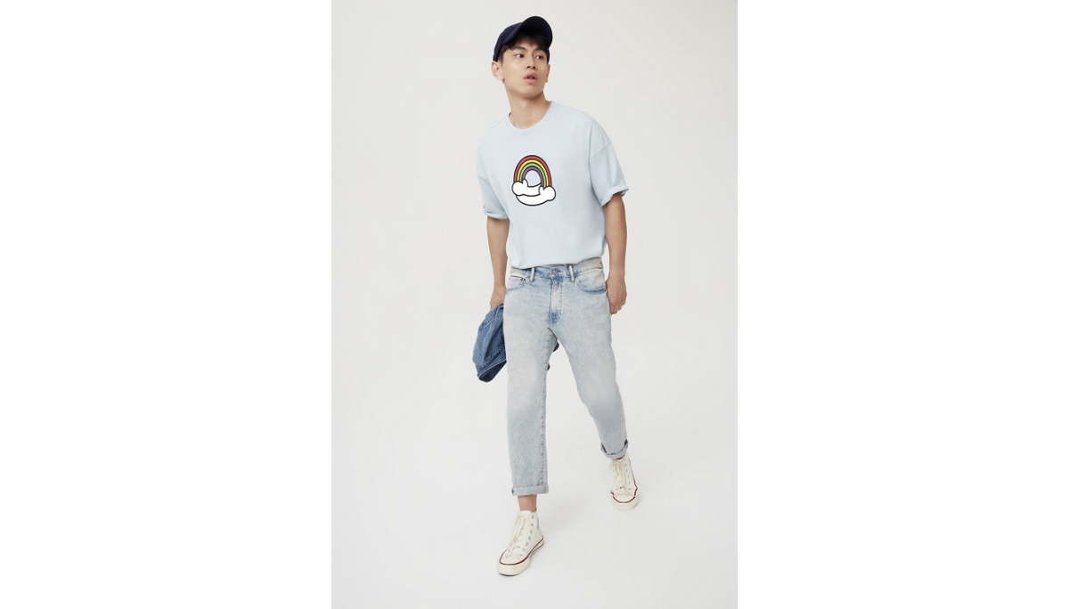 Gap X Ken Lo厚磅棉T-shirt(彩虹水藍款)-NT$999元