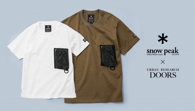 與日本同步販售 Snow Peak × URBAN RESEARCH DOORS EXCLUSIVE T-shirt